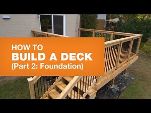 How To Install Deck Footings, Posts and Ledger