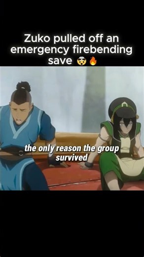 Zuko Split-Second SAVE Sokka & Toph 🤯❤️ #avataraang #aang #thelastairbender