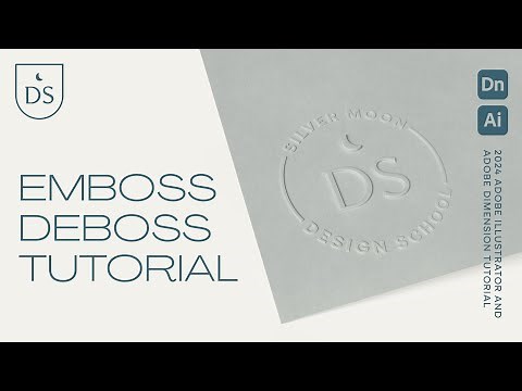 How to Emboss and Deboss Graphics using Adobe Illustrator and Adobe Dimension 4.0 Tutorial