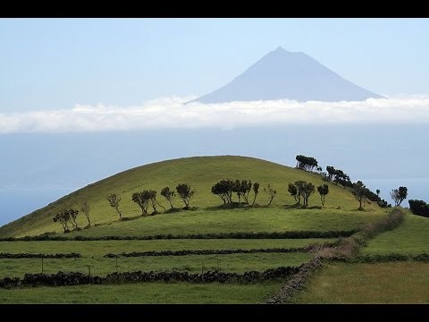 Pyramids of the Azores Islands in the Atlantic Ocean