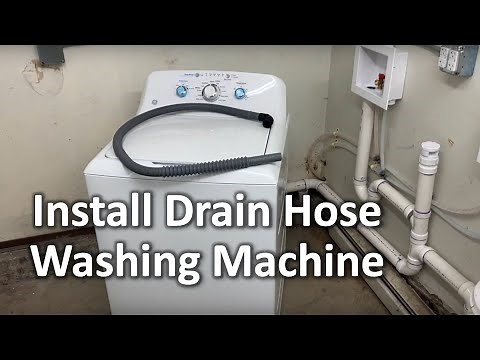 How To Install Drain Hose On A Washing Machine | The DIY Guide | Ep 236