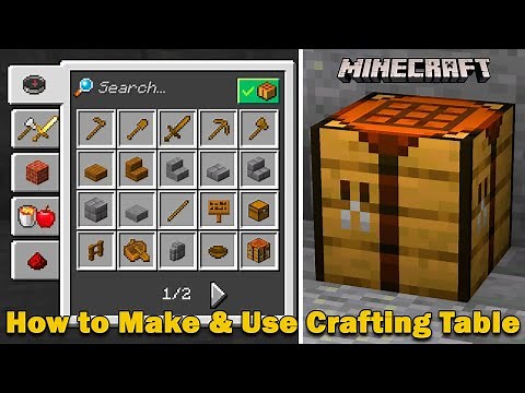 How To Make Crafting Table in Minecraft Tutorial