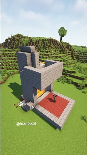 Falling Items Wall in Minecraft #shorts