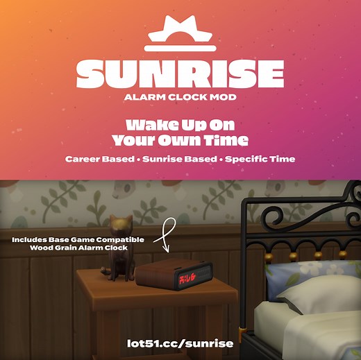 Sunrise | Lot 51 • Mods and CC for The Sims 4