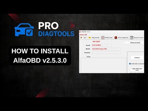 HOW TO INSTALL AlfaOBD v2.5.3.0 on Windows 10/11 | Fiat Alfa Romeo Chrysler Diagnostics