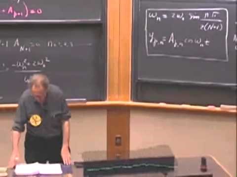 Lec 07: Coupled Oscillators, Transverse Traveling Pulses | 8.03 Vibrations and Waves (Walter Lewin)