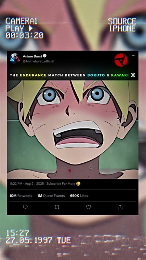 The Endurance Match Between Boruto & Kawaki ☠️