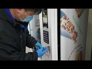 how to change a lock on a vending machine