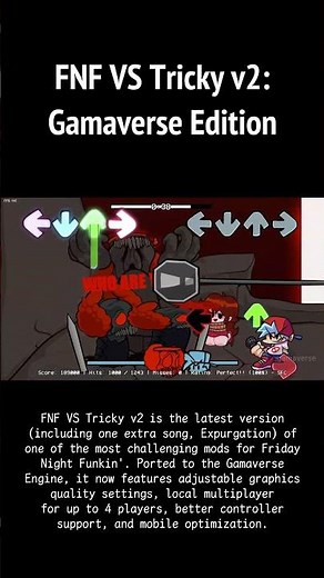 FNF VS TRICKY V2: GAMAVERSE EDITION #games #gaming #gamaverse