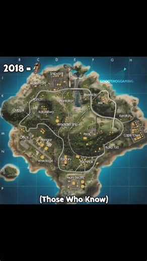 New 🤡 vs Old 🗿 Bermuda Map || Free Fire 2018 Bermuda Map || #freefire #shorts #garenafreefire #ff