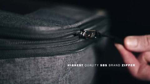 LeanTravel Compression Packing Cubes for Travel Organizers with Double Zipper (6-Pack (2L+2M+2S), Grey)