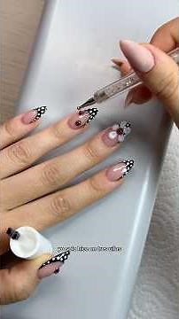 Polka dots nails tutorial 🐞💅🏻🎀