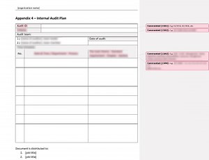 Internal Audit Plan [ISO 13485 templates]