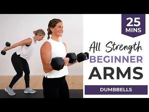 25-Minute Beginner Arm Workout (At Home, Dumbbells Only)