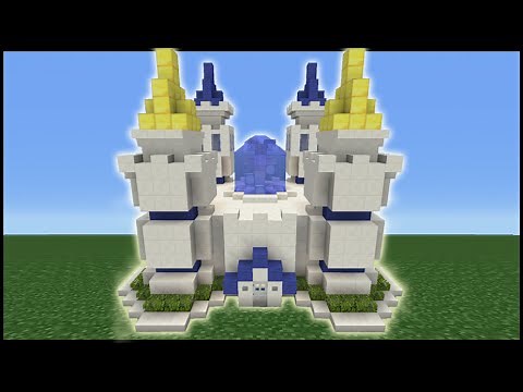 Minecraft Tutorial: How To Make A Disney Themed Castle Part 1/2