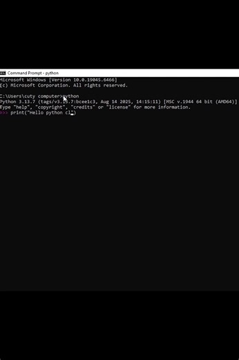 Python without VS Code 🔥 CMD Practical