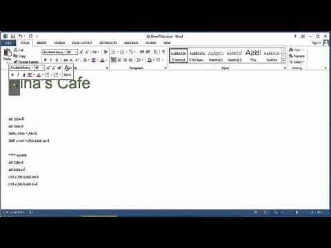 How to Show a Tilde in Microsoft Word : Using Microsoft Word