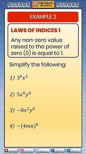 ▶️What is x^0? Laws of Indices |Rule of Powers |Basic Algebra concepts|IGCSE/AS Level Maths concepts