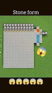 How to stone form! 🔥In Minecraft #shorts