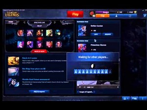 (Old) League of Legends finding a match sound