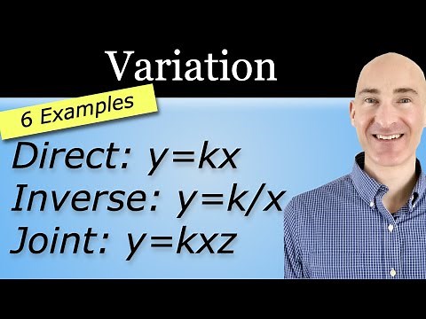 Variation: Direct, Inverse, Joint, and Combined