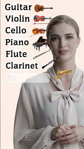 Famous Musical Instruments Vocabulary with Accurate Pronunciation! 🎵