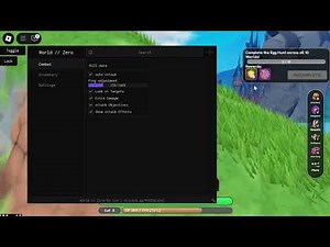 World zero Anime RPG script – (Auto Attack, Kill Aura)