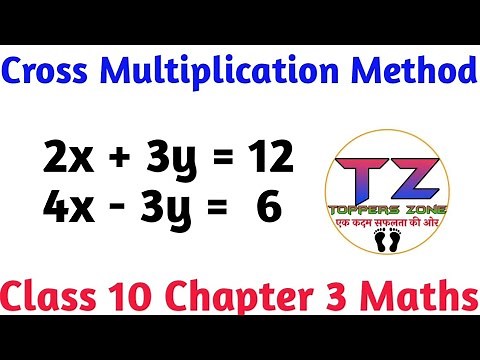 Cross Multiplication Method Easiest Explanation Maths