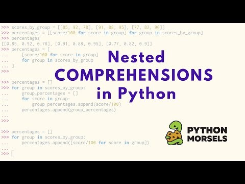 Nested list comprehensions