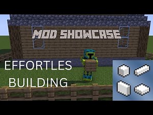 BEST MINECRAFT MOD FOR BUILDERS (Mod showcase Effortless building)