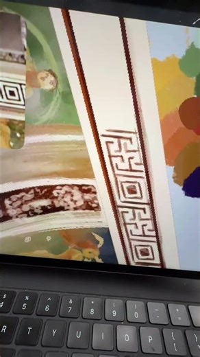 Taking notes vs drawing in art history #art #shorts