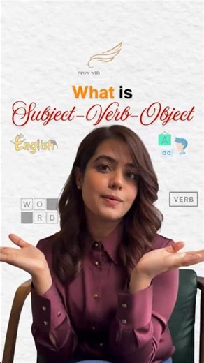 The Secret Formula for Perfect English Sentences | Subject–Verb–Object | #growwithaishly