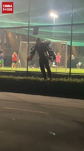 Science fiction comes true! A jetpack was recently unveiled at Zhejiang University, attracting a large crowd of students. This jetpack can fly at a top speed of 100 km/h and an altitude of up to 1500 meters, according to its developer. | China Focus