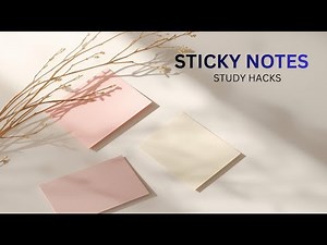 How to Use Sticky Notes for Studying Effectively | Boost Focus, Memory & Revision | Study Hacks