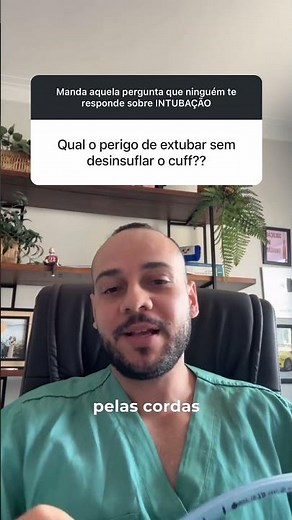 Sobre o cuff na extubação de pacientes