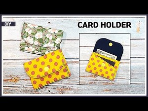 DIY A card wallet that even beginners can make very easy / sewing tutorial [Tendersmile Handmade]