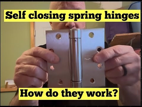 DIY self closing door spring hinges