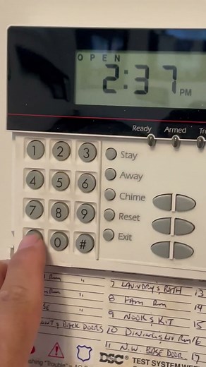 DSC changing the installer code(*8 code 006 new code)