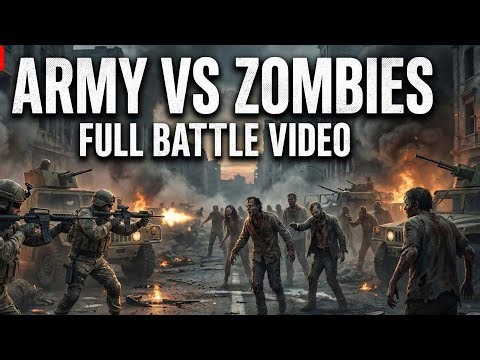 ARMY VS ZOMBIES FIGHTING || FULL VIDEO || ZOMBIES HORROR GAMEPLAY