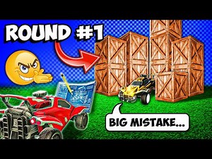 He challenged me to Rocket League Build Mode, but he can build WAY MORE