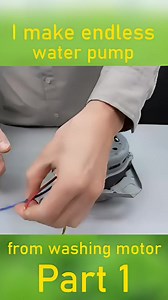 I make Endless Water pump from Washing Machine Motor part 1 #fblifestyle #hacks #trick #reels #reels #reelsinstagram #education #electronics #electrical #experiment #engineering #diy #circuit #technology #science #creative #student #learning #arduino #project | Om enterprineur