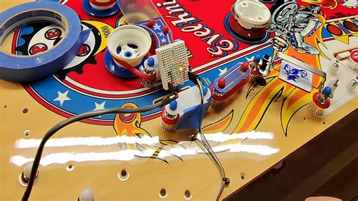 Will add more details later, but here's the finished opto-spinner for the Pinball 2.0 Kit, which is specially adapted to the existing vintage post geometry. #OptoSpinner | How To Build A Pinball Machine