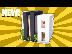 Minecraft : How To Build a Small Modern House Tutorial (#37) (Minecraft House Tutorial)
