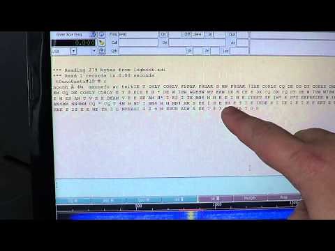 FLDIGI Tutorial decoding CW signals Morse Code
