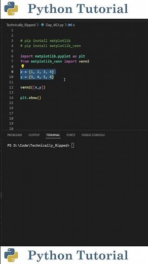 Creating Venn Diagrams With Python | Python Tutorial
