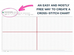How to create a cross-stitch chart in a spreadsheet program - Stitch People Blog