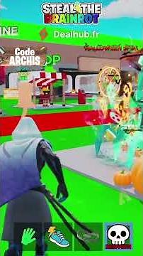 Utilise ses 2 CODES ADMIN pour SECRET GARANTIE Steal the Brainrot Fortnite #shorts