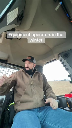 I hate winter. #wintersucks #bluecollar #heavyequipmentoperator #fyp | equipment operator during winter