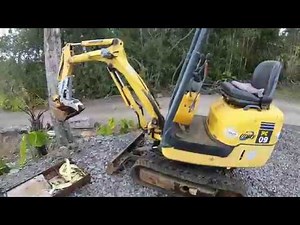 Komatsu Micro Mini Excavator PC-09 Review and Drive Test