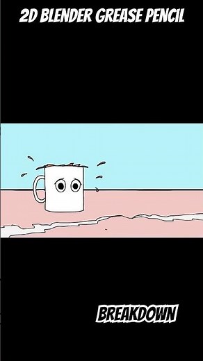 Perspective Jump (BREAKDOWN) Blender 2D Grease Pencil #pencil2d #2danimation #animation